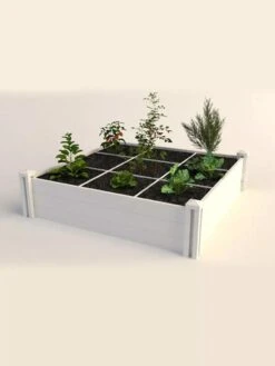Raised Garden Bed With Grow Grid, 4' X 4' -Garden Supplies Sales 8599291 02V