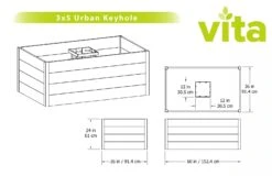 Urban Keyhole Garden 3' X 5' -Garden Supplies Sales 8599297 05V tif