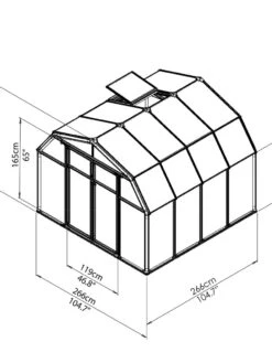 Canopia® By Palram Hobby Gardener Greenhouse, 8' 25 Canopia® By Palram Hobby Gardener Greenhouse, 8' -Garden Supplies Sales 8599331 11V tif