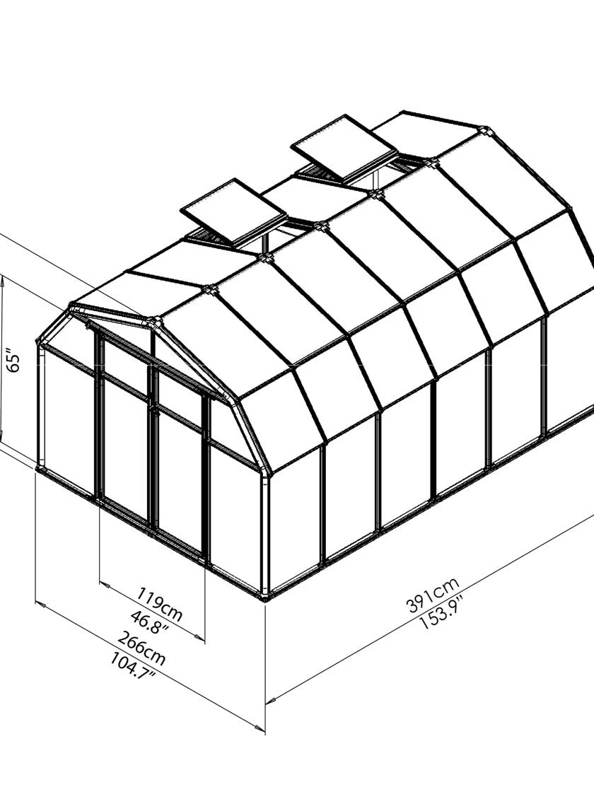 Canopia® By Palram Hobby Gardener Greenhouse, 8' 14 Canopia® By Palram Hobby Gardener Greenhouse, 8' - Image 12