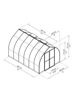 Canopia® By Palram Bella™ Greenhouse, 8' -Garden Supplies Sales 8599338 04v