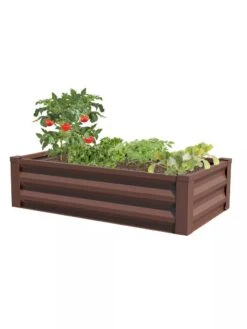 Powder-Coated Metal Raised Garden Bed, 24" X 48" 7 Powder-Coated Metal Raised Garden Bed, 24" X 48" -Garden Supplies Sales 8599393 01V powder coated metal raised garden bed 24 inch by 48 inch