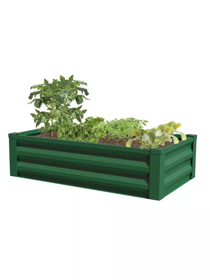 Powder-Coated Metal Raised Garden Bed, 24" X 48" 6 Powder-Coated Metal Raised Garden Bed, 24" X 48" - Image 4
