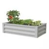 Powder-Coated Metal Raised Garden Bed, 24" X 48" -Garden Supplies Sales 8599393 05V powder coated metal raised garden bed 24x51 white