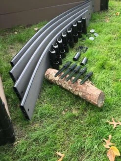 Curved Composite Landscape Edging Kit With 1" Boards -Garden Supplies Sales 8599404 16V tif