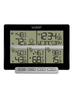 La Crosse 308-1412-3TX-INT Wireless Weather Station With 3 Sensors 8 La Crosse 308-1412-3TX-INT Wireless Weather Station With 3 Sensors -Garden Supplies Sales 8599459 01v