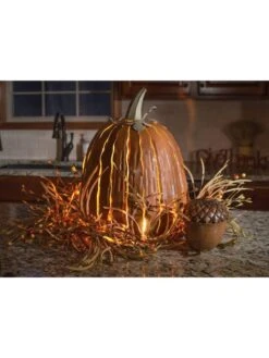 Desert Steel Pumpkin Luminary, Tall -Garden Supplies Sales 8599559 03v