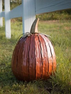 Desert Steel Pumpkin Luminary, Tall -Garden Supplies Sales 8599559 05v desert steel pumpkin luminary tall lantern