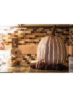 Desert Steel Pumpkin Luminary, Tall -Garden Supplies Sales 8599559 08v