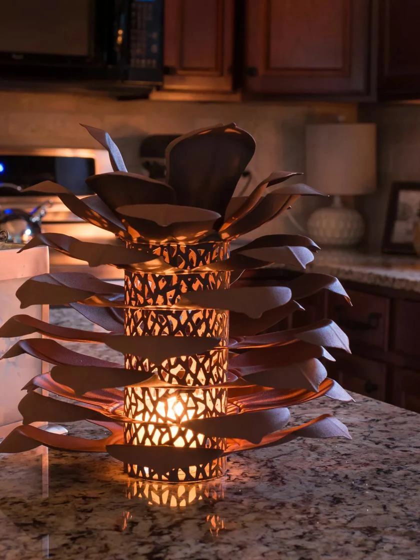 Desert Steel Pine Cone Luminary 5 Desert Steel Pine Cone Luminary - Image 3