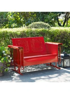Crosley Bates Loveseat Glider 10 Crosley Bates Loveseat Glider -Garden Supplies Sales 8599629 01v crosley bates loveseat glider red