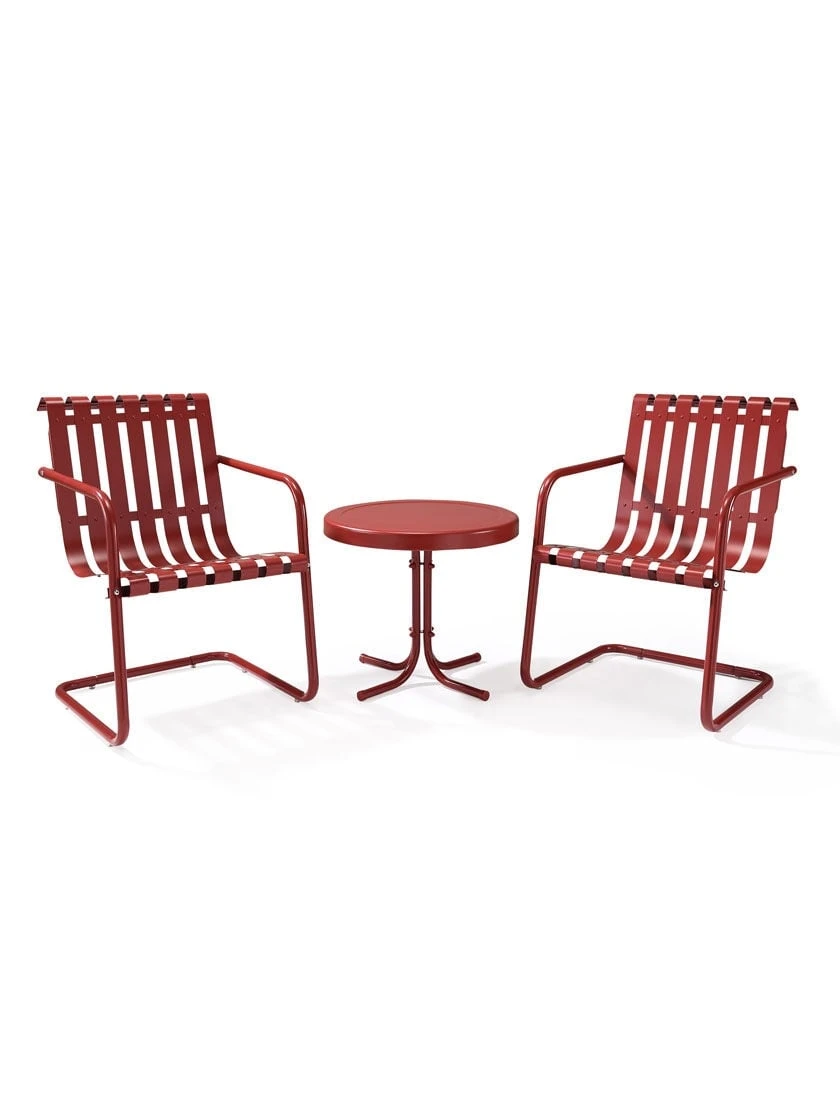 Crosley Gracie 3-Piece Metal Outdoor Seating Set 4 Crosley Gracie 3-Piece Metal Outdoor Seating Set - Image 2