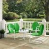 Crosley Griffith Loveseat, 2 Chairs & Side Table Outdoor Seating Set -Garden Supplies Sales 8599639 02v crosley griffith loveseat 2 chairs and side table