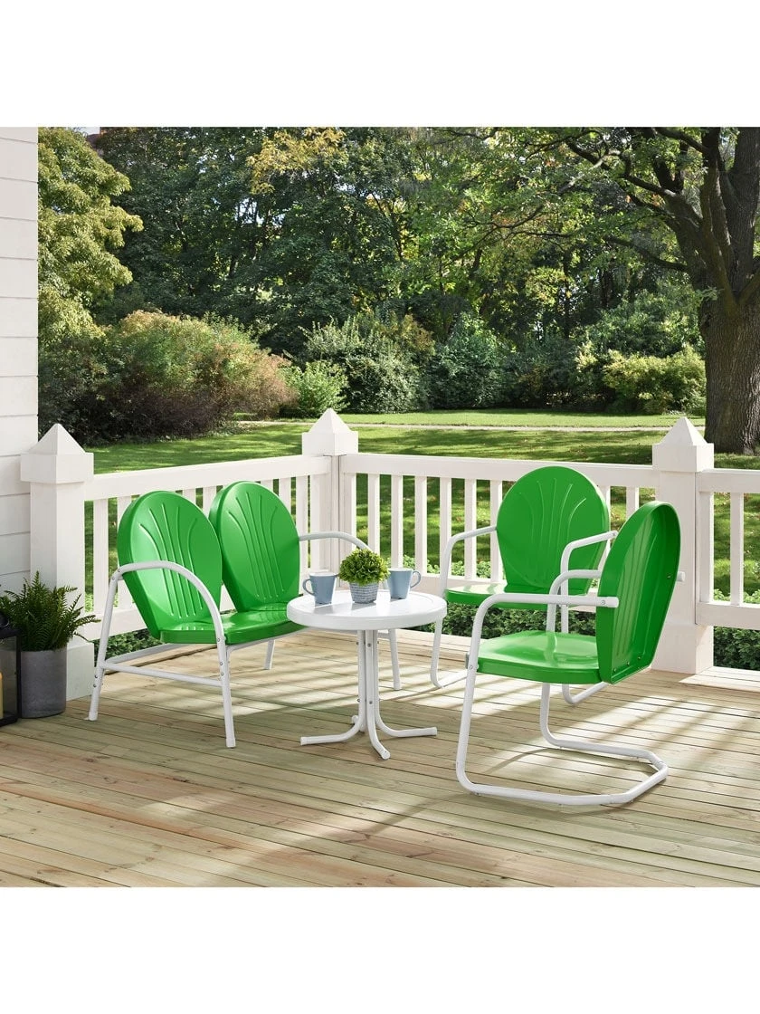 Crosley Griffith Loveseat, 2 Chairs & Side Table Outdoor Seating Set 3 Crosley Griffith Loveseat, 2 Chairs & Side Table Outdoor Seating Set