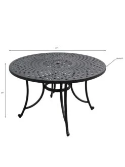 Crosley Sedona Cast Aluminum Dining Table -Garden Supplies Sales 8599661 01v