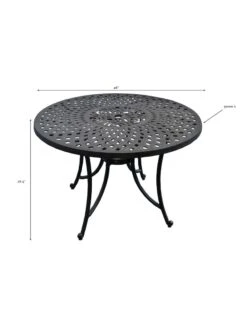 Crosley Sedona Cast Aluminum Dining Table -Garden Supplies Sales 8599662 01v