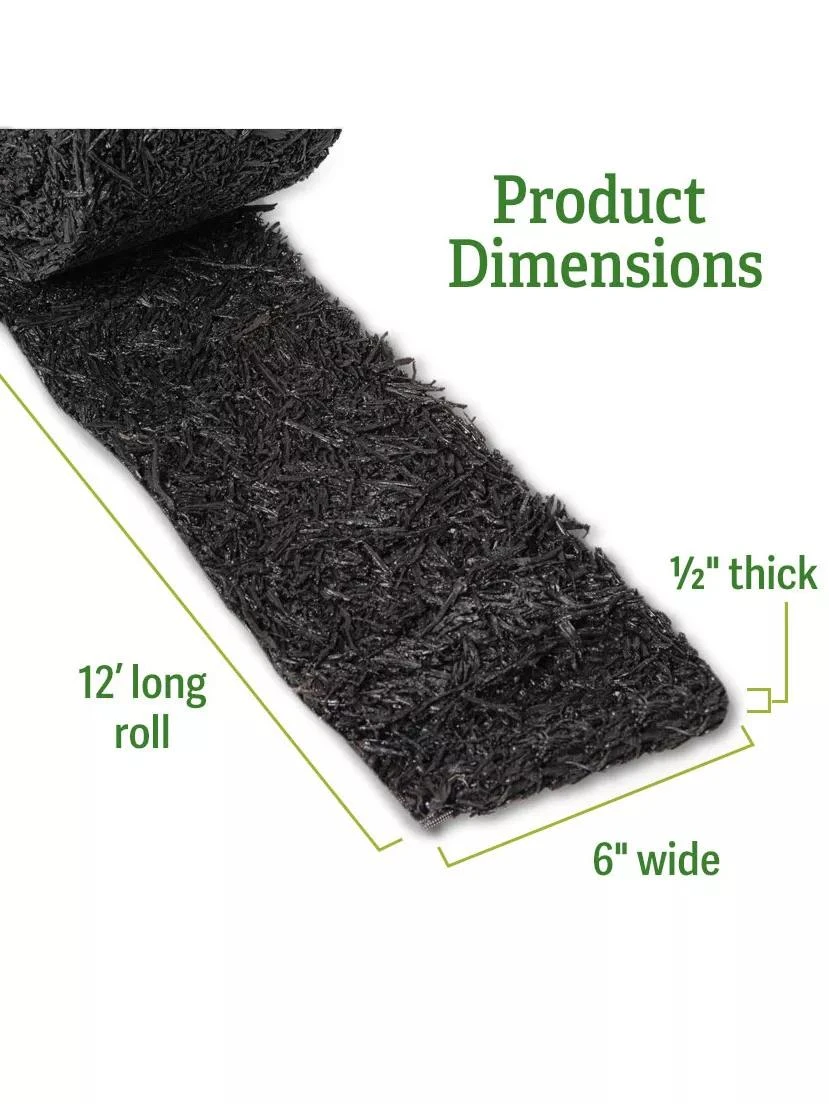 Recycled Rubber Mulch Edging, 12’ X 6” 4 Recycled Rubber Mulch Edging, 12’ X 6” - Image 2