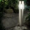 Stainless Steel Bollard Motion Sensor Solar Light With Textured Glass 1 Stainless Steel Bollard Motion Sensor Solar Light With Textured Glass -Garden Supplies Sales 8599932 01V tif