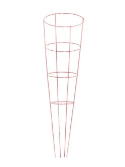 Heavy-Duty Plant Supports 54", Set Of 5 -Garden Supplies Sales 8600032 02v heavy duty colorful plant supports 54 inch red