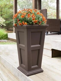 Fairfield Self-Watering Tall Patio Planters, 34” -Garden Supplies Sales 8600109 03V tif