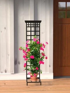 Mission-Style Planter Stand With Trellis -Garden Supplies Sales 8600111 01V tif