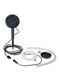 Solar Illuminated Planter Tall Granite, 32" -Garden Supplies Sales 8600181 18793 tif