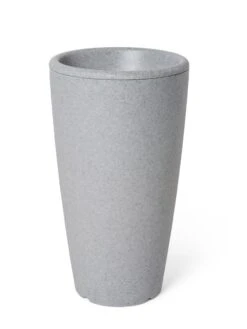 Solar Illuminated Planter Tall Granite, 32" -Garden Supplies Sales 8600183 18724 tif