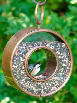 Fly-Thru™ Bird Feeder With Copper Finish