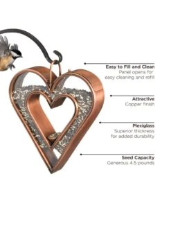 Fly-Thru™ Bird Feeder With Copper Finish -Garden Supplies Sales 8600193 06v