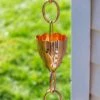 Crocus Pure Copper Rain Chain, 8.5'