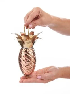 Pineapple Pure Copper Rain Chain, 8.5' -Garden Supplies Sales 8600210 03v