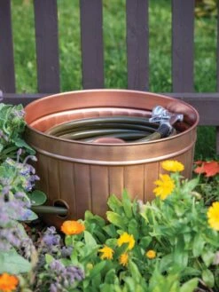 Classic Copper Hose Pot -Garden Supplies Sales 8600238 0057