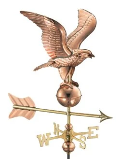 Eagle Cottage Copper Weathervane With Roof Mount -Garden Supplies Sales 8600278 04v