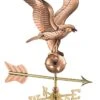 Eagle Garden Copper Weathervane With Pole -Garden Supplies Sales 8600278 04v eagle garden copper weathervane pole