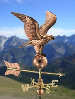 Eagle Garden Copper Weathervane With Pole -Garden Supplies Sales 8600278 05v