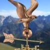 Eagle Cottage Copper Weathervane With Roof Mount -Garden Supplies Sales 8600278 05v eagle cottage copper weathervane roof mount
