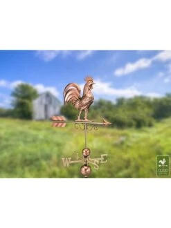 Bantam Rooster Copper Weathervane -Garden Supplies Sales 8600280 04v