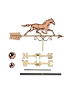 Galloping Horse Copper Weathervane -Garden Supplies Sales 8600346 04v