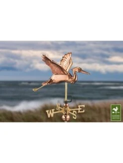Blue Heron Cottage Copper Weathervane -Garden Supplies Sales 8600375 04v