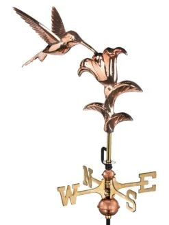 Hummingbird Cottage Copper Weathervane With Roof Mount 7 Hummingbird Cottage Copper Weathervane With Roof Mount -Garden Supplies Sales 8600377 01v hummingbird garden copper weathervane pole 1