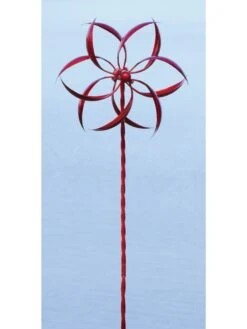 Feather Staked Wind Spinner, 15" -Garden Supplies Sales 8600479 02v feather staked wind spinner 15 inch red