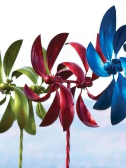 Feather Staked Wind Spinner, 22" 7 Feather Staked Wind Spinner, 22" -Garden Supplies Sales 8600480 01V tif
