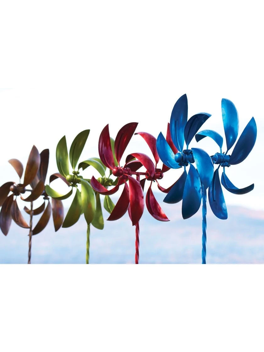 Feather Staked Wind Spinner, 32" 4 Feather Staked Wind Spinner, 32" - Image 2