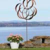 Flower Staked Wind Spinner, 29" 1 Flower Staked Wind Spinner, 29" -Garden Supplies Sales 8600485 01v flower staked wind spinner 29 inch