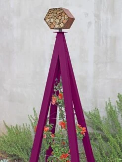 Bee Bungalow + Akoris Garden Tuteur Jr. 17 Bee Bungalow + Akoris Garden Tuteur Jr. -Garden Supplies Sales 8600532 01v bee bungalow akoris garden tuteur aubergine