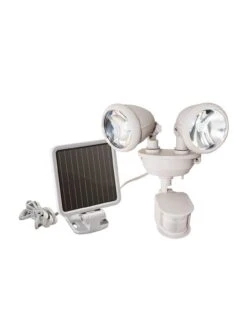 MAXSA®Solar Dual Head LED Motion Activated Light -Garden Supplies Sales 8605650 09v