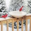 Birds Choice ® Heated Birdbath With Deck Mount -Garden Supplies Sales 8608752 01v white heated bird bath deck with deck mount