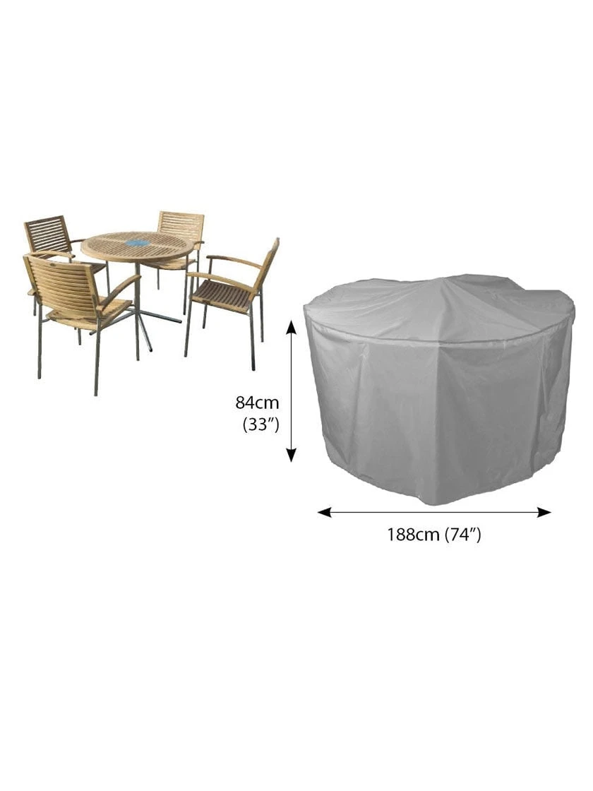 Bosmere Patio Set Waterproof Round Cover, 74" 4 Bosmere Patio Set Waterproof Round Cover, 74" - Image 2