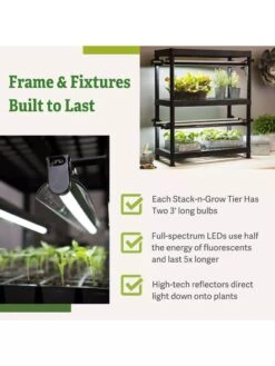 LED Stack-n-Grow Lights - 2-Tier System -Garden Supplies Sales 8608906 7