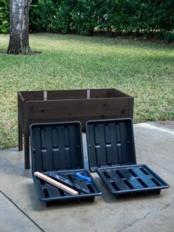 Self-Watering Eco-Stained Elevated Planter Box, 2' X 4' -Garden Supplies Sales 8608964 6001 tif